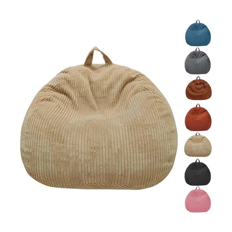 Beige Folding Taum Hnab Lub Rooj Zaum Npog
