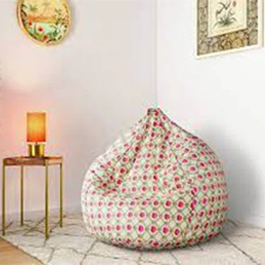 Sab Hauv Tsev Printed Bean Bag Chair Cover